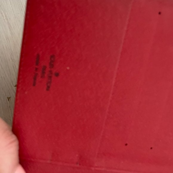 Louis Vuitton Vintage Ring Agenda Planner Organizer Wallet Epi Leather Red - Picture 8 of 11